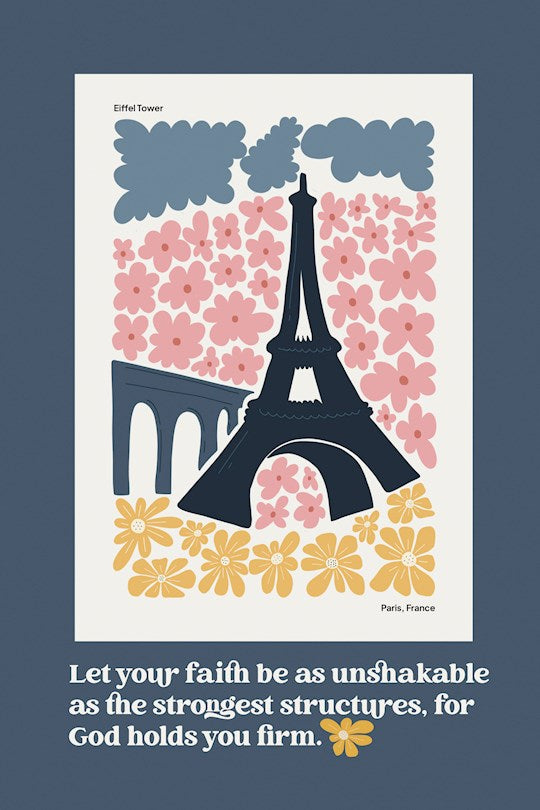 Plaque-Let Your Faith Be As Unshakable (6&quot; x 9&quot;)-MDF (Everyday Series)