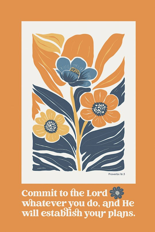 Plaque-Commit To The Lord (6&quot; x 9&quot;)-MDF (Everyday Series)