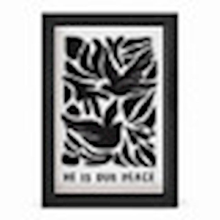 Framed Linen-He Is Our Peace (5&quot; x 7&quot;)