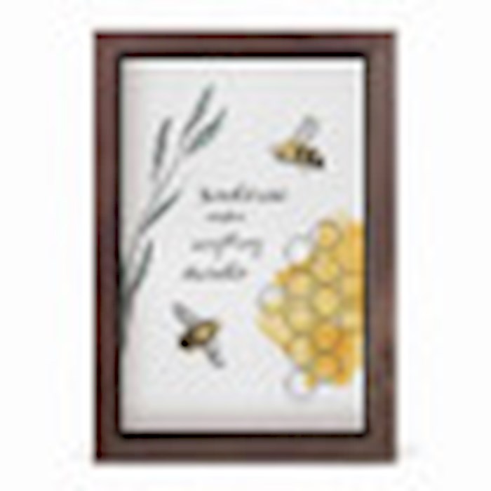 Framed Linen-How Majestic Is Our Name (5" x 7")