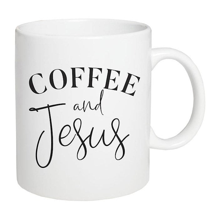 Mug-Coffee &amp; Jesus (15 Oz)