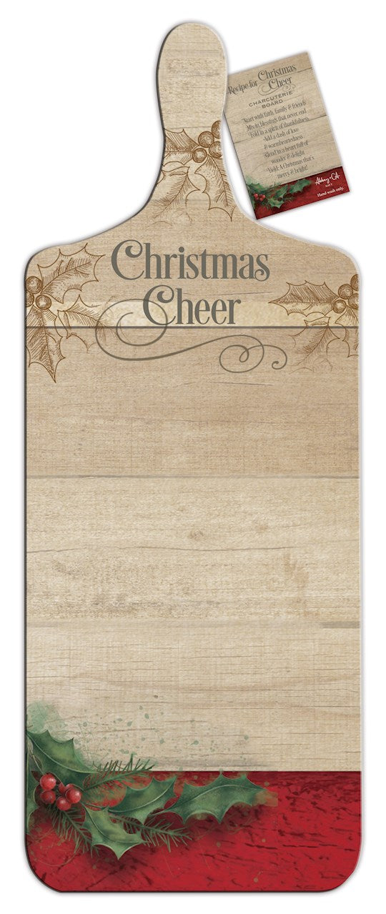 Charcuterie Board-Christmas Cheer (7&quot; x 18&quot;)