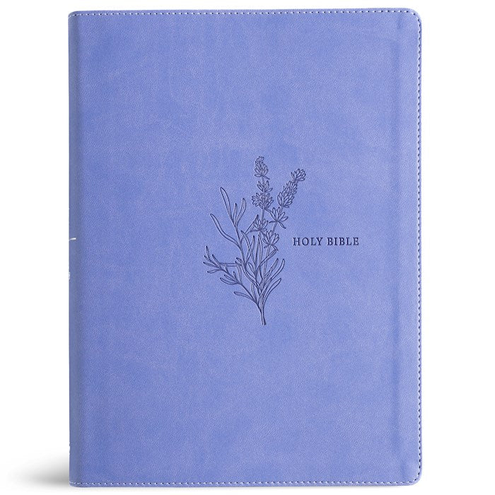 KJV Study Bible (Full-Color)-Lavender LeatherTouch