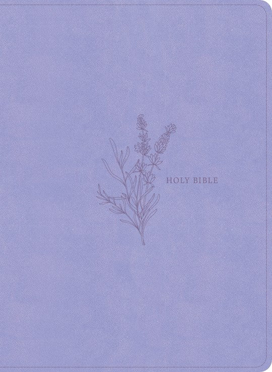 KJV Study Bible (Full-Color)-Lavender LeatherTouch
