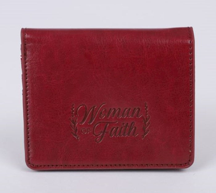 Wallet-Imitation Leather-Women Of Faith-Red