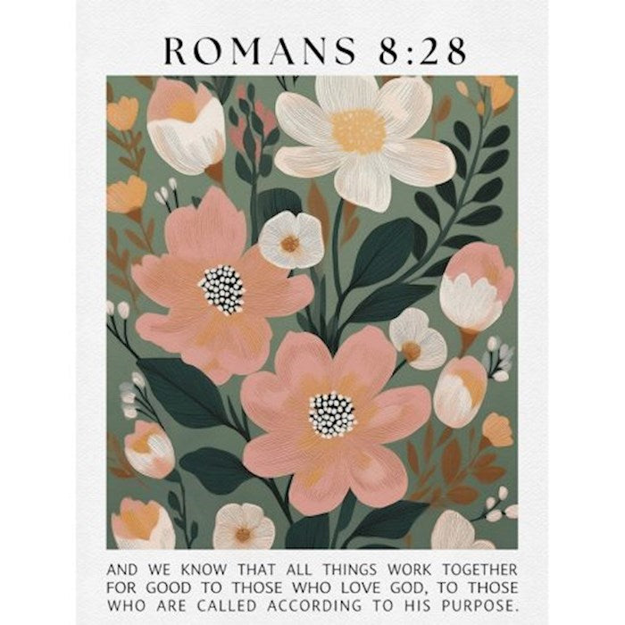 Wall Decor-Romans 8:28 (18&quot; x 24&quot;) (