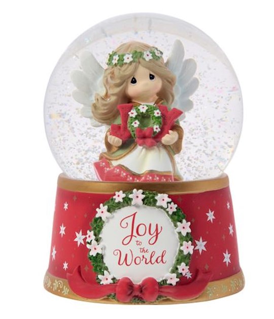 Snow Globe-Joy To The World Annual Angel Musical