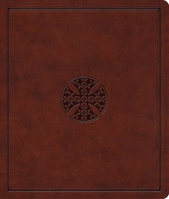 ESV Journaling Bible*-Brown Mosaic Cross Design TruTone