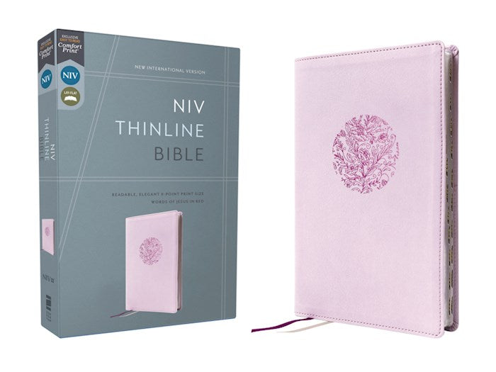 NIV Thinline Bible (Comfort Print)-Purple Leathersoft Indexed