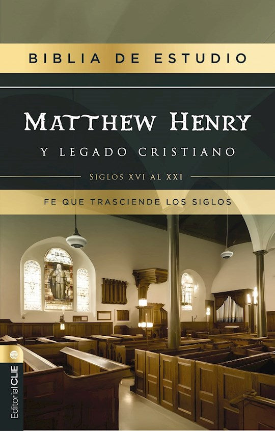 RVR Biblia de estudio Matthew Henry y legado cristiano (Matthew Henry &amp; Christian Study Bible Comfort Print)-Hardcover