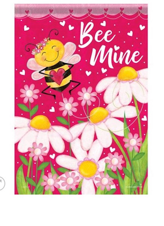 Flag-Garden-Dura Soft-Bee Mine Valentine (12.5&quot; x 18&quot;)