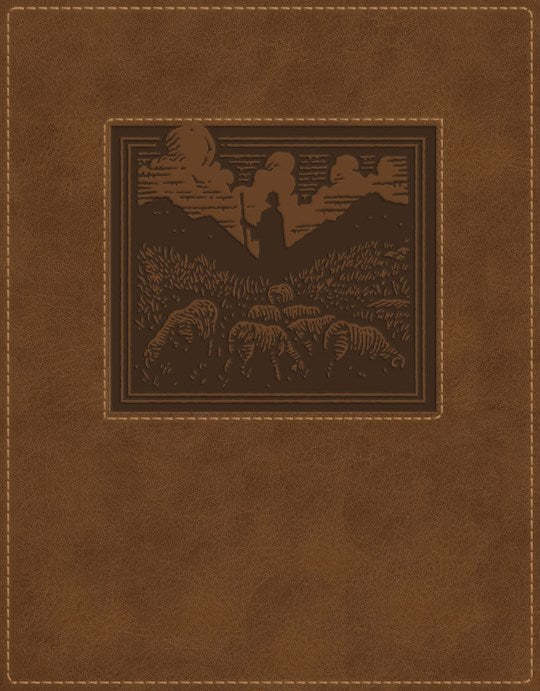 NKJV New Testament Tracing Edition (Comfort Print)-Brown Leathersoft Over Board