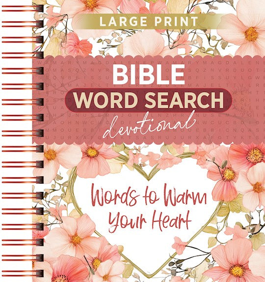 Bible Word Search Devotional Large Print: Words To Warm Your Heart