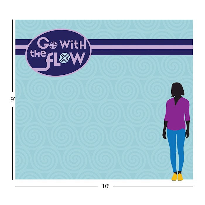 Team Family Year 2: Summer/Go With The Flow Photo-Op Fabric Backdrop (10&