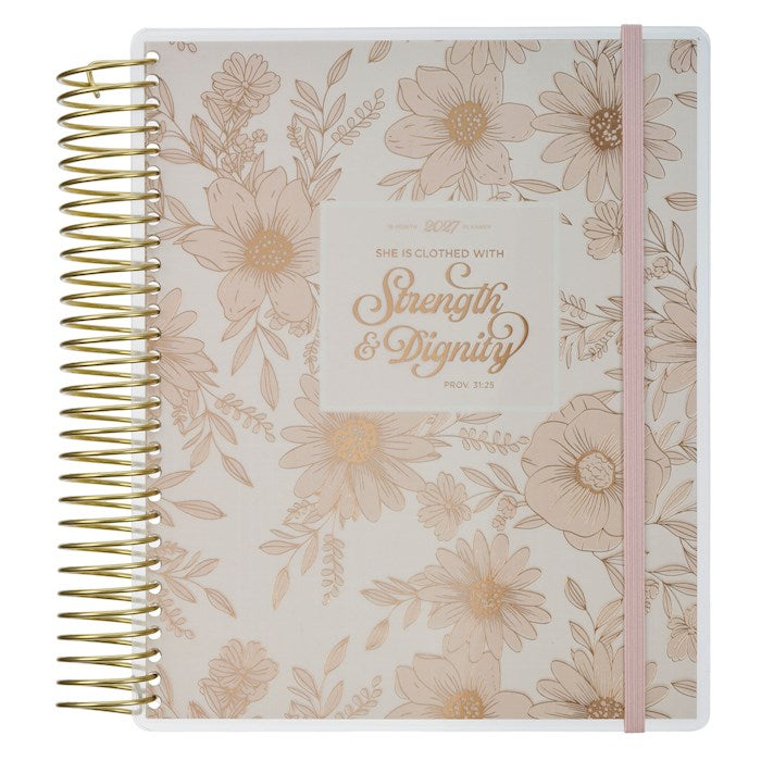 Planner-2027--Strength &amp; Dignity Wire 18-Month Planner (Proverbs 31:250