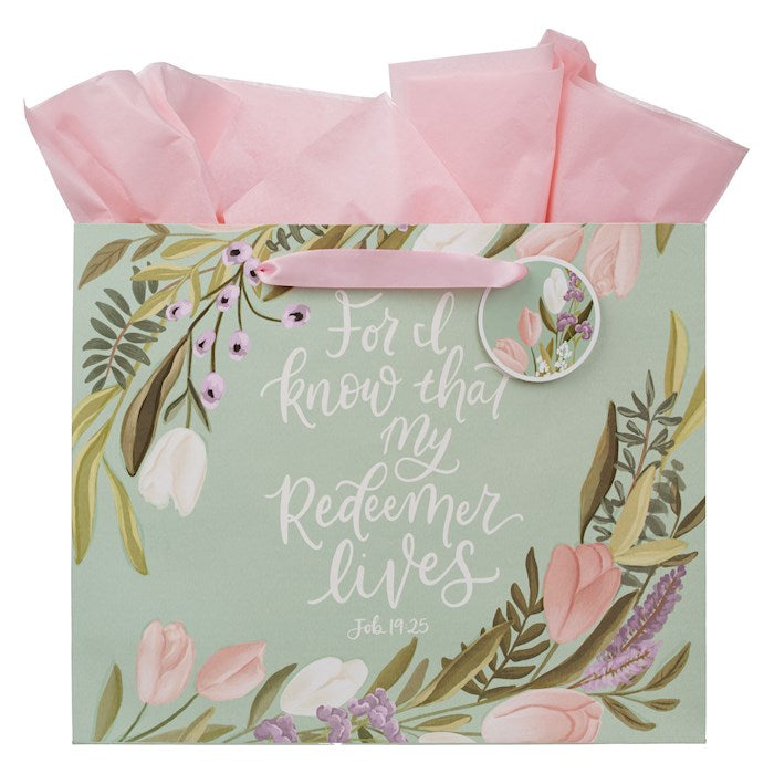 Gift Bag LG Landscape For I Know That My Redeemer Lives Job 19:25