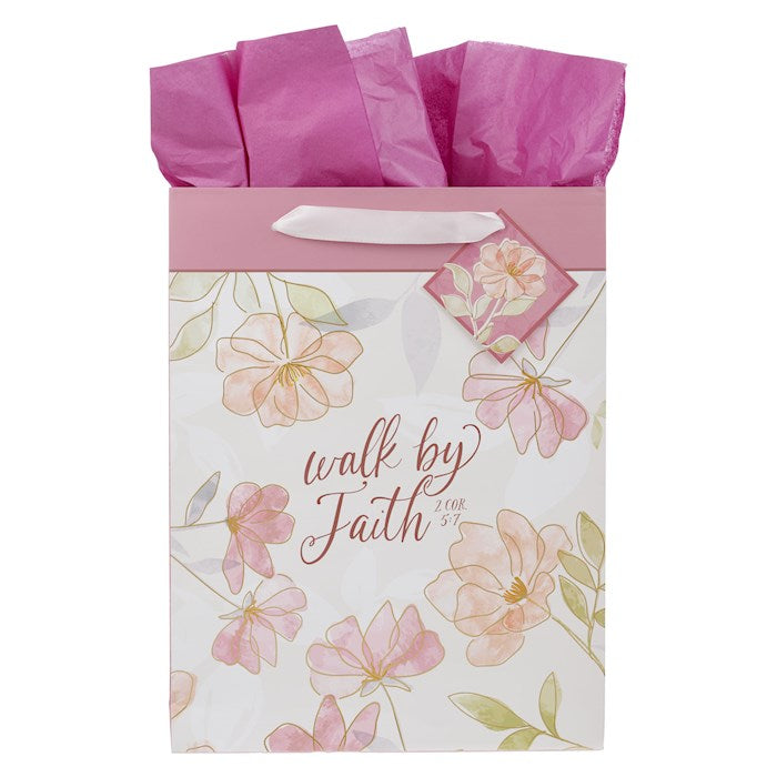 Gift Bag LG Portrait Walk By Faith 2 Cor. 5:7