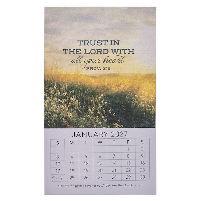 Calendar-2027-Trust In The Lord Magnetic Calendar (Proverbs 3:5)-Mini