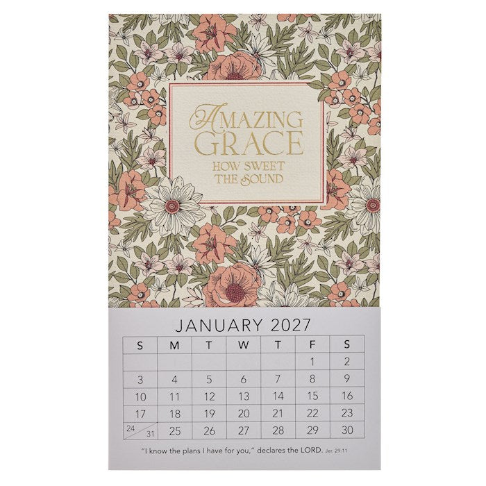 Calendar-2027-Amazing Grace Magnetic Calendar-Mini