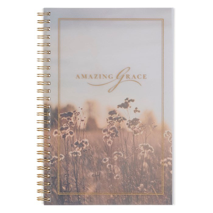 Notebook-Amazing Grace Wildflower (Isaiah 53:5)-PVC Spiral Wirebound