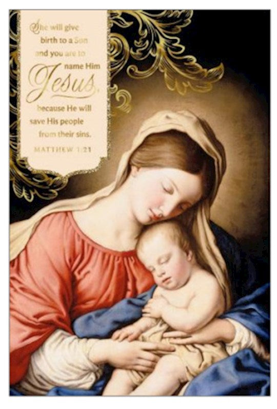 Boxed Card-Christmas-Mary And Child (Box Of 16)