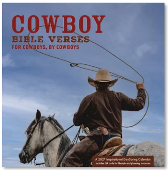 2027 Wall Calendar-Cowboy Bible Verses