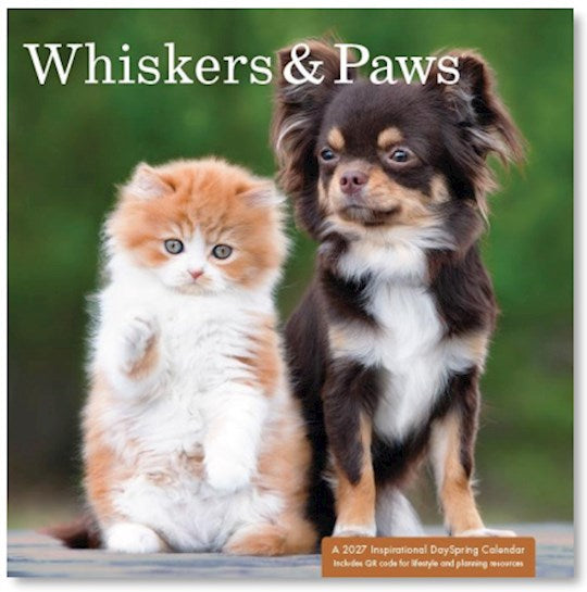 2027 Wall Calendar-Whiskers &amp; Paws