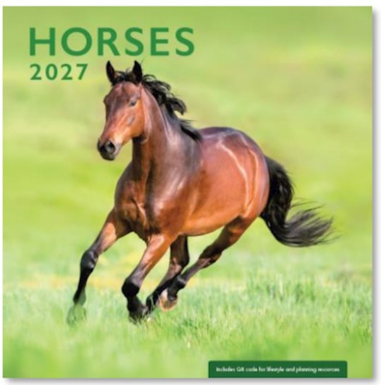 2027 Wall Calendar-Horses 1
