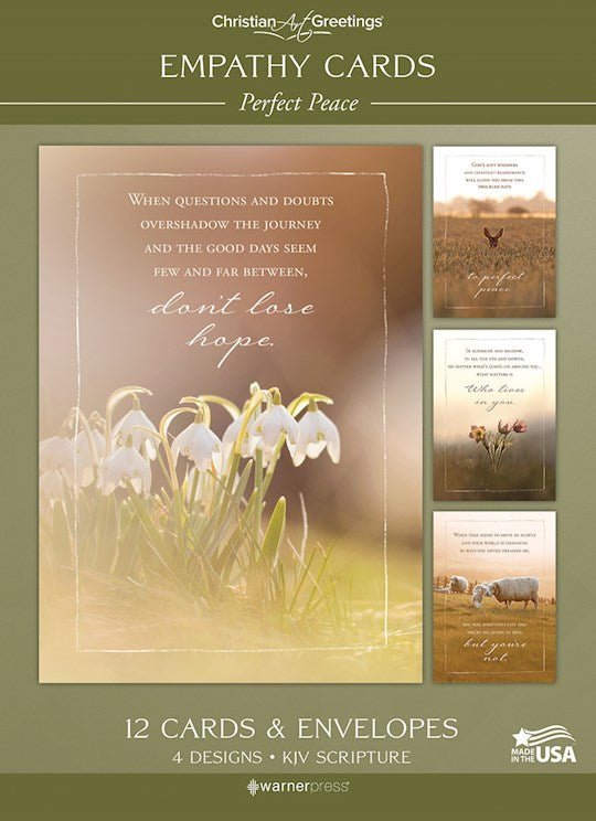 Boxed Card-Empathy-Perfect Peace (KJV) (Box Of 12)
