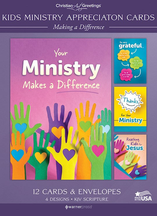 Boxed Card-Ministry Appreciaton-Making a Difference (KJV) (Box Of 12)