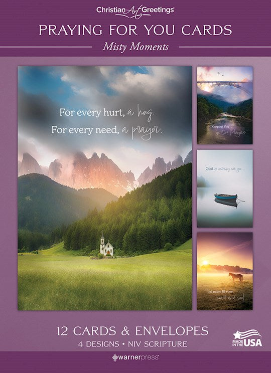 Boxed Card-Praying For You-Misty Moments (NIV) (Box Of 12)