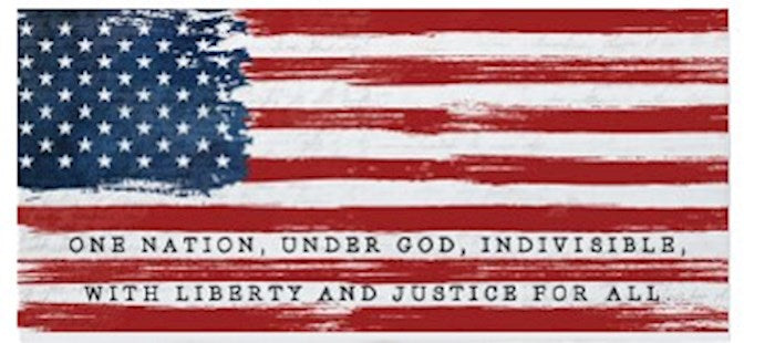 Inspire Board-America Flag One Nation Under God (12" x 5.5") (*EXCLUSIVE)