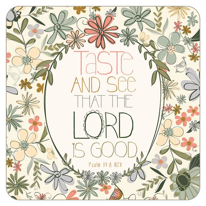 Coaster-The Lord Is Good-Square (3.75" x 3.75")