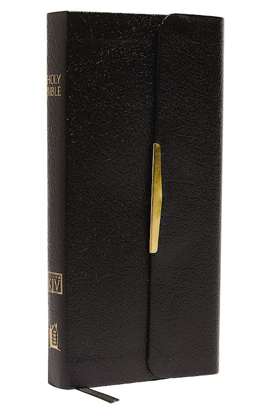 KJV Classic Companion Bible-Black Bonded Leather w/Snap Flap