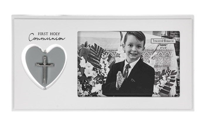 Frame-First Communion-Spinning Heart (Holds 4x6 photo)