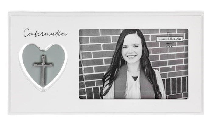 Frame-Confirmation-Spinning Heart (Holds 4x6 photo)