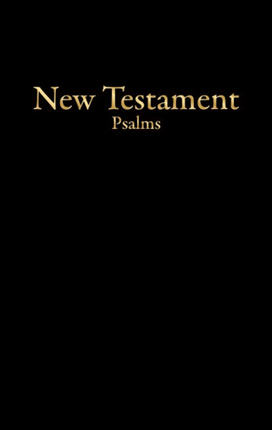 KJV Economy New Testament w/Psalms-Black Imitation Leather