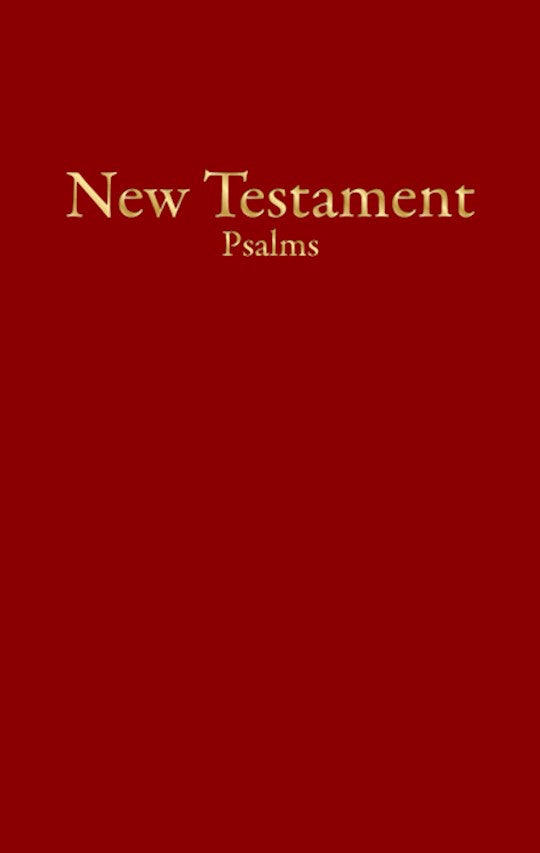 KJV Economy New Testament w/Psalms-Burgundy Imitation Leather