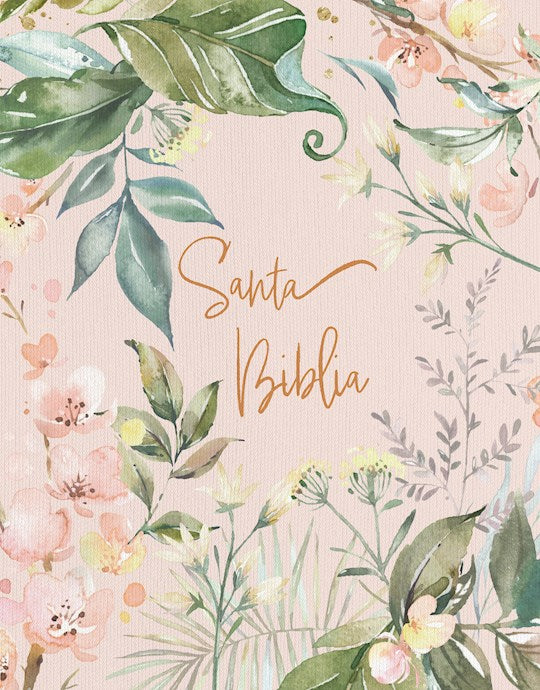 RVR 1960 Biblia de apuntes Aviva Nuestros Corazones (Notetaking Bible Revive Our Hearts)-Floral Cloth Over Board