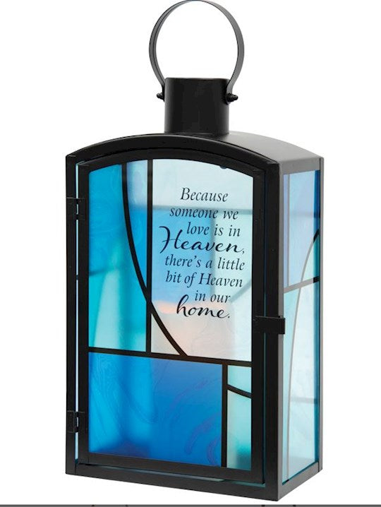 Lantern w/Flameless LED Candle &amp; Timer-Heaven In Our Home (16" x 7.5" x 4.5")