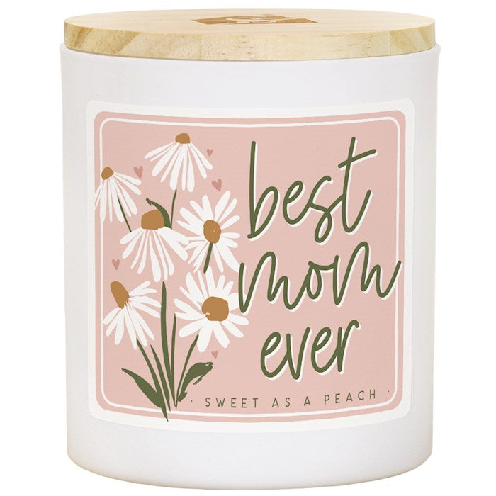 Candle-Best Mom DaisiesSweet as a Peach Scent  (11OZ-2 WICK)