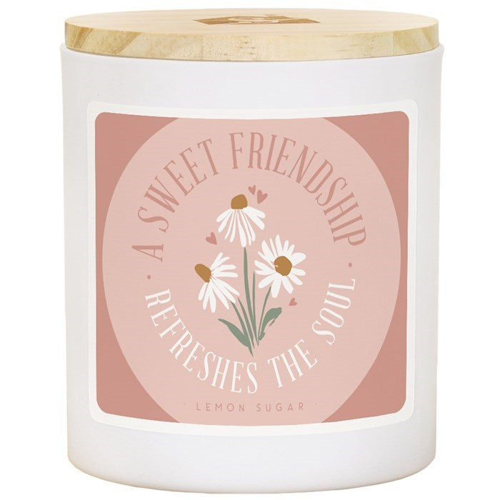 Candle-A Sweet Friendship Refreshes The Soul-Lemon Sugar Scent (11 oz-2 Wick) (SHIPPING SEP 2026)