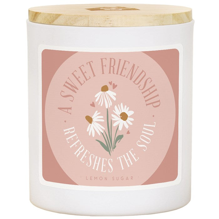 Candle-A Sweet Friendship Refreshes The Soul-Lemon Sugar Scent (11 oz-2 Wick) (SHIPPING SEP 2026)