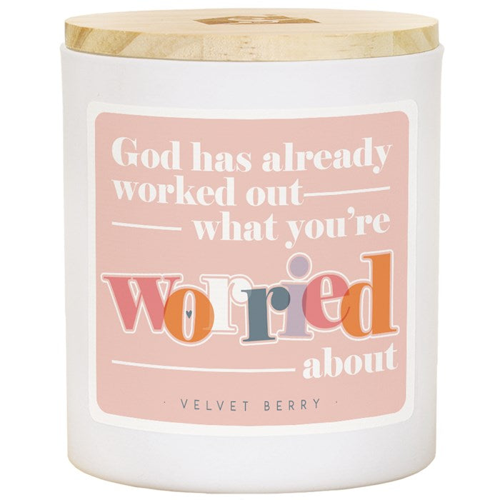 Candle-Worried About Overlap -Velvet Berry Scent (11OZ-2 WICK)