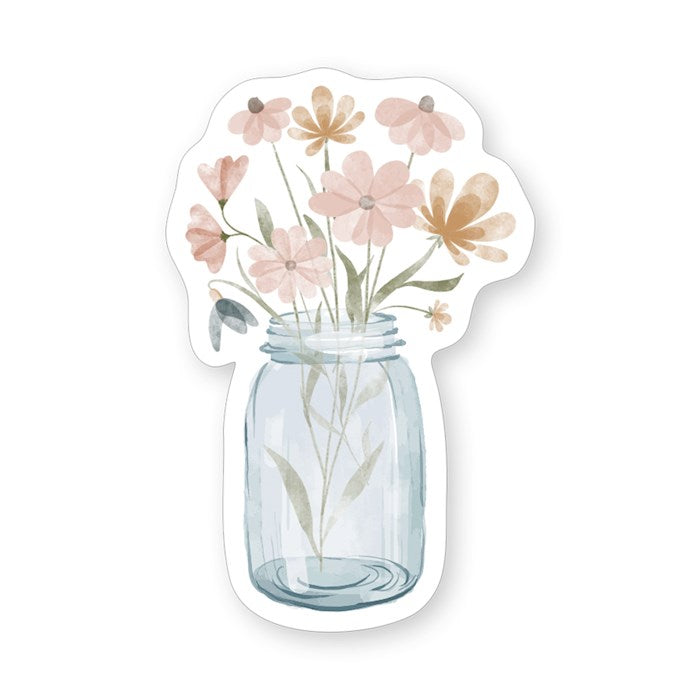 Sticker-Flower Jar (2.5" X 3.5")