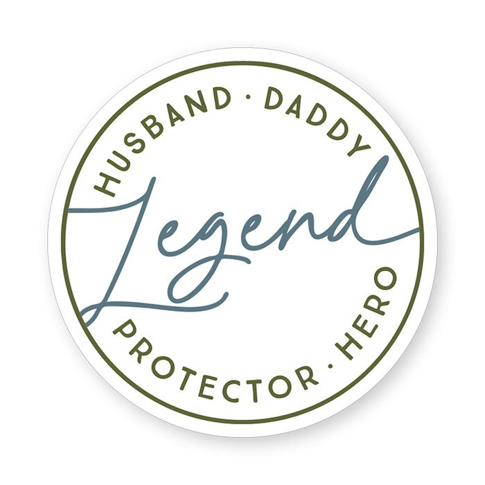 Sticker-Husband Legend Hero (2.5" X 3.5")