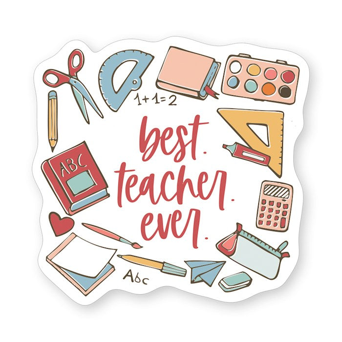 Sticker-Best Teacher Supplies (2.5" X 3.5")