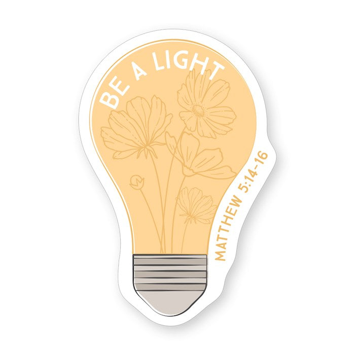 Sticker-Be A Light (2.5" X 3.5")