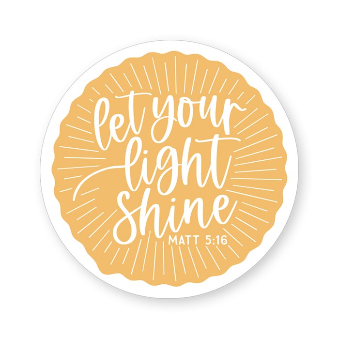 Sticker-Let Your Light Shine (2.5" X 3.5")