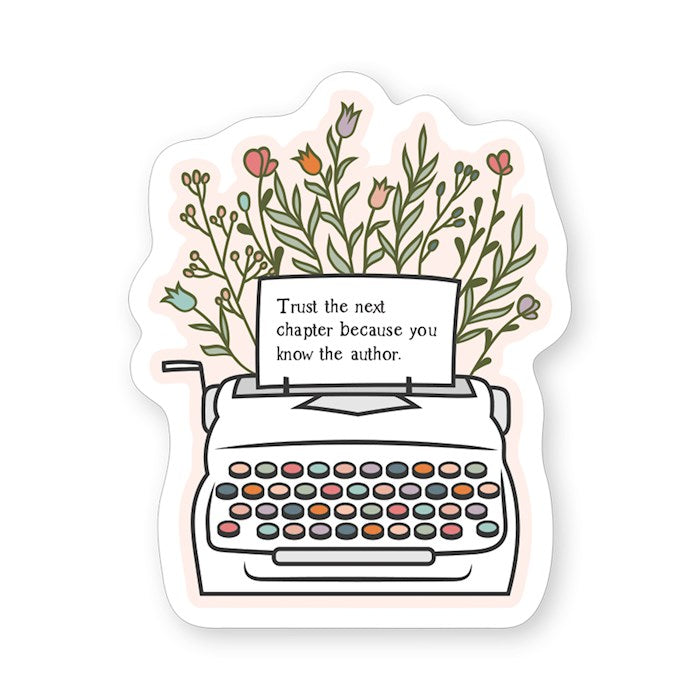 Sticker-Trust Chapter Typewriter (2.5" X 3.5")